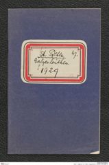 Seite 1, Tagebuch "St. Pölten | Galgenleithen" (NHMW-PRAE-BBB-47)